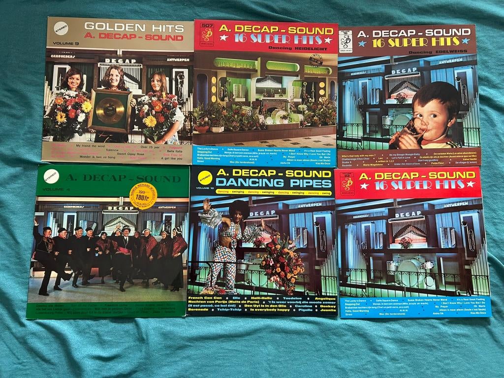 23 LP's Decap Antwerp (ook per stuk te koop), Cd's en Dvd's, Vinyl | Verzamelalbums, Gebruikt, Overige genres, 1980 - 1989, 12 inch