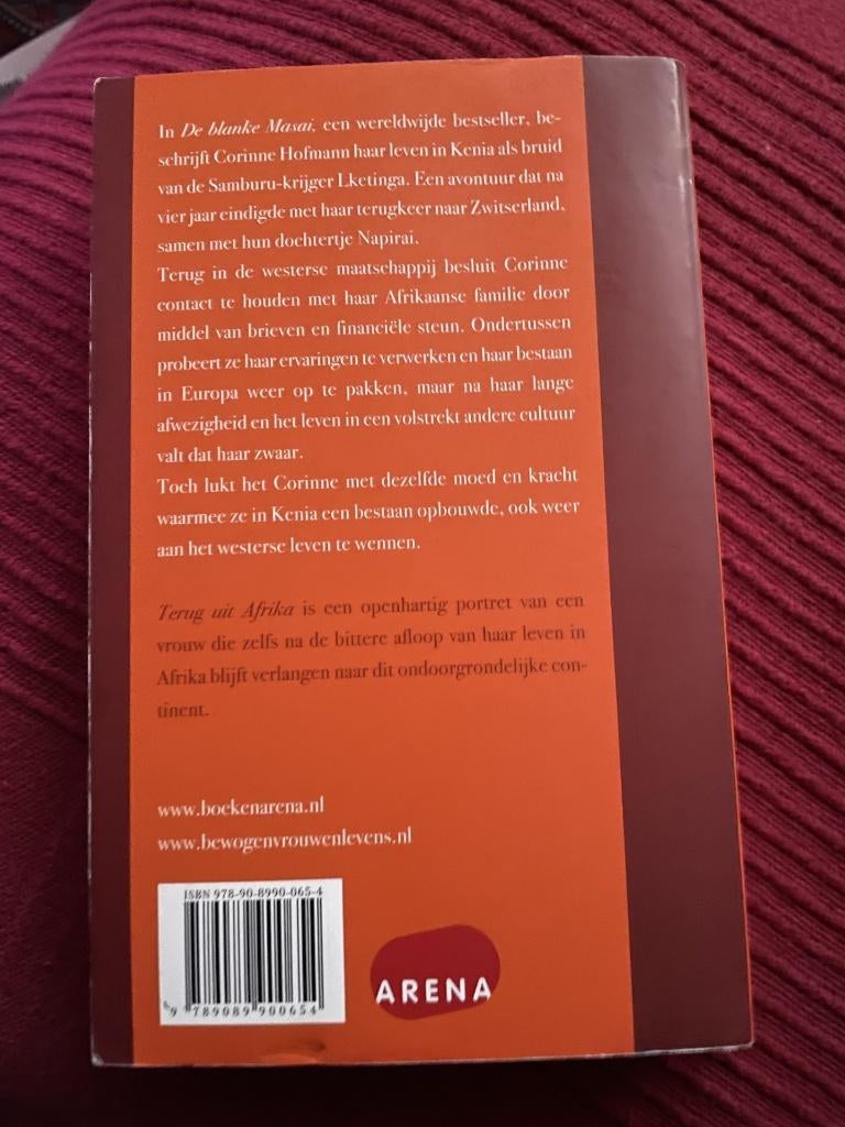 Terug uit afrika/ corinne hofmann, Ophalen of Verzenden, Zo goed als nieuw