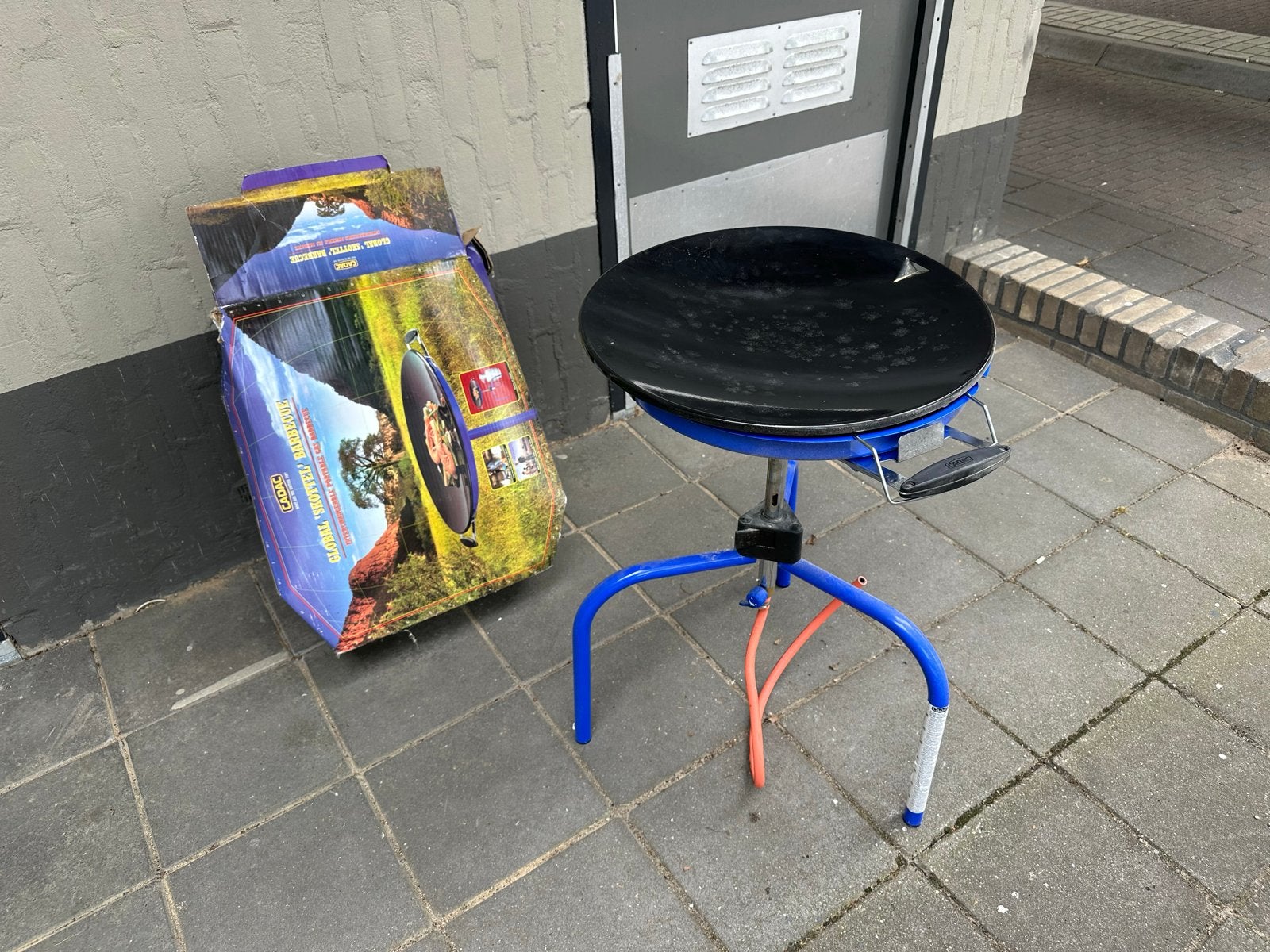 Cadac Global Skottel Braai met gasfles - weinig gebruikt, Ophalen, Zo goed als nieuw