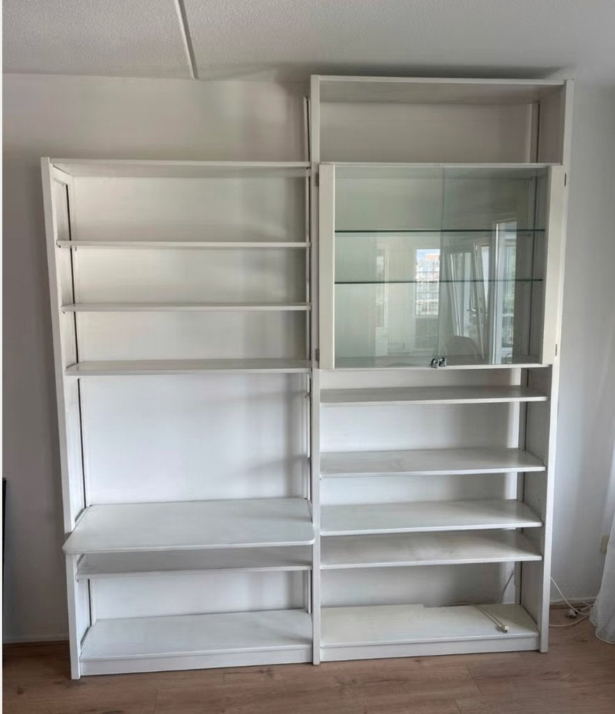 Lundia wandmeubel boekenkast, Ophalen, Met plank(en), Gebruikt, 200 cm of meer