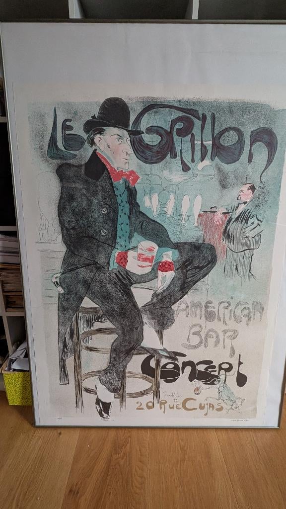 Litho art noveau American Bar Jacques Villon, Ophalen