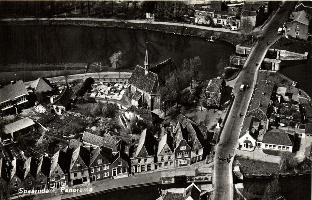 Spaarndam, Panorama - KLM Aerocarto - ongelopen, Verzenden, 1940 tot 1960, Ongelopen, Noord-Holland