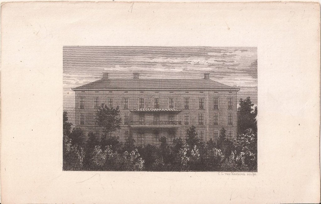 Bethesda bij Laag Soeren Rheden ca. 1875 Staalgravure, 10 cm, Origineel, 7 cm, 1800 - 1899