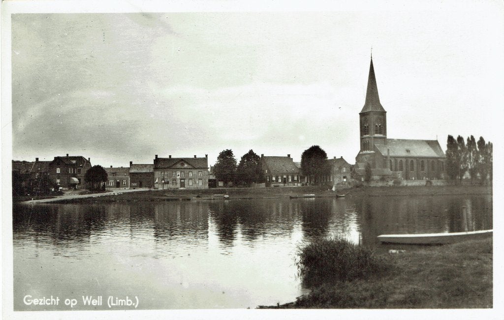 Ansichtkaart Well (L) Gezicht op, Ophalen of Verzenden, 1940 tot 1960, Gelopen, Limburg