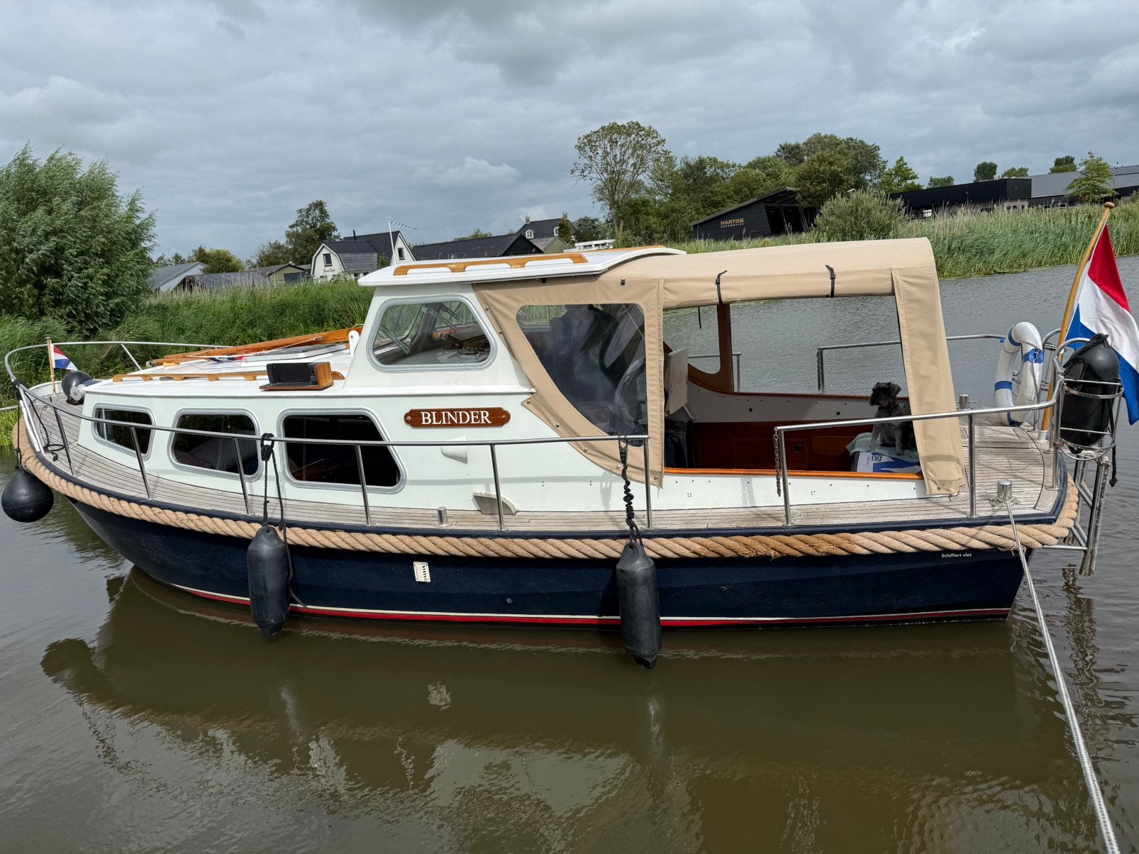 Schiffart Vlet 800 OK I Vetus Boegschroef I Nieuwe tent, Watersport en Boten, Overige merken, 70 cm, Gebruikt, 8 m