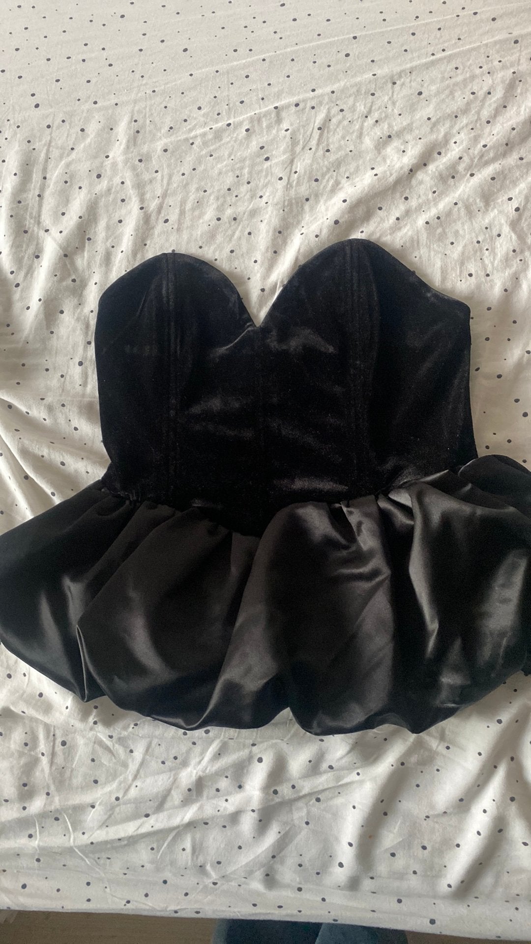 Cute Date Night Glitter Top Met Rokje Aan Onderkant Sexy, Ophalen, Zwart, Zo goed als nieuw, Maat 36 (S)