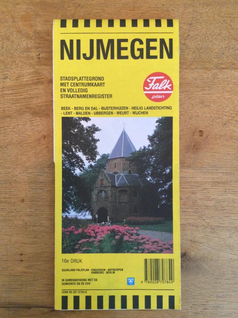 NIJMEGEN Falkplan stadsplattegrond, Boeken, Atlassen en Landkaarten, Verzenden, Falk, 1800 tot 2000, Nederland