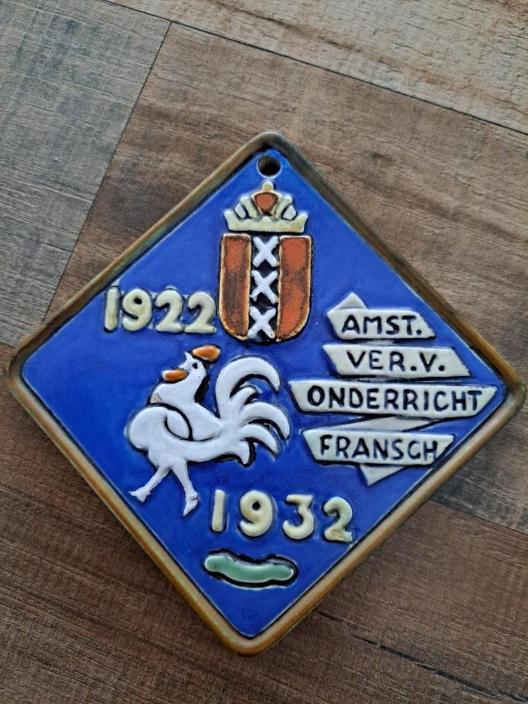 Zeldzaam antiek tegeltje Goedewaagen 1932, Ophalen of Verzenden