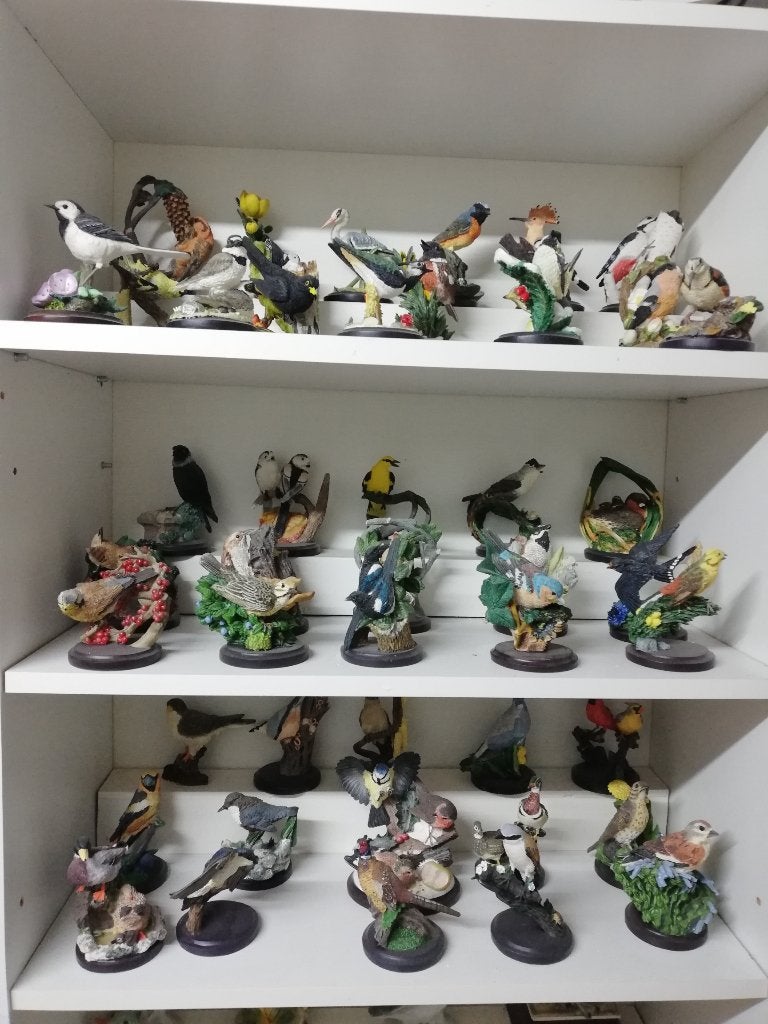 porseleinen vogels, 770 stuks, Ophalen, Zo goed als nieuw, Vogel, Beeldje of Figuurtje