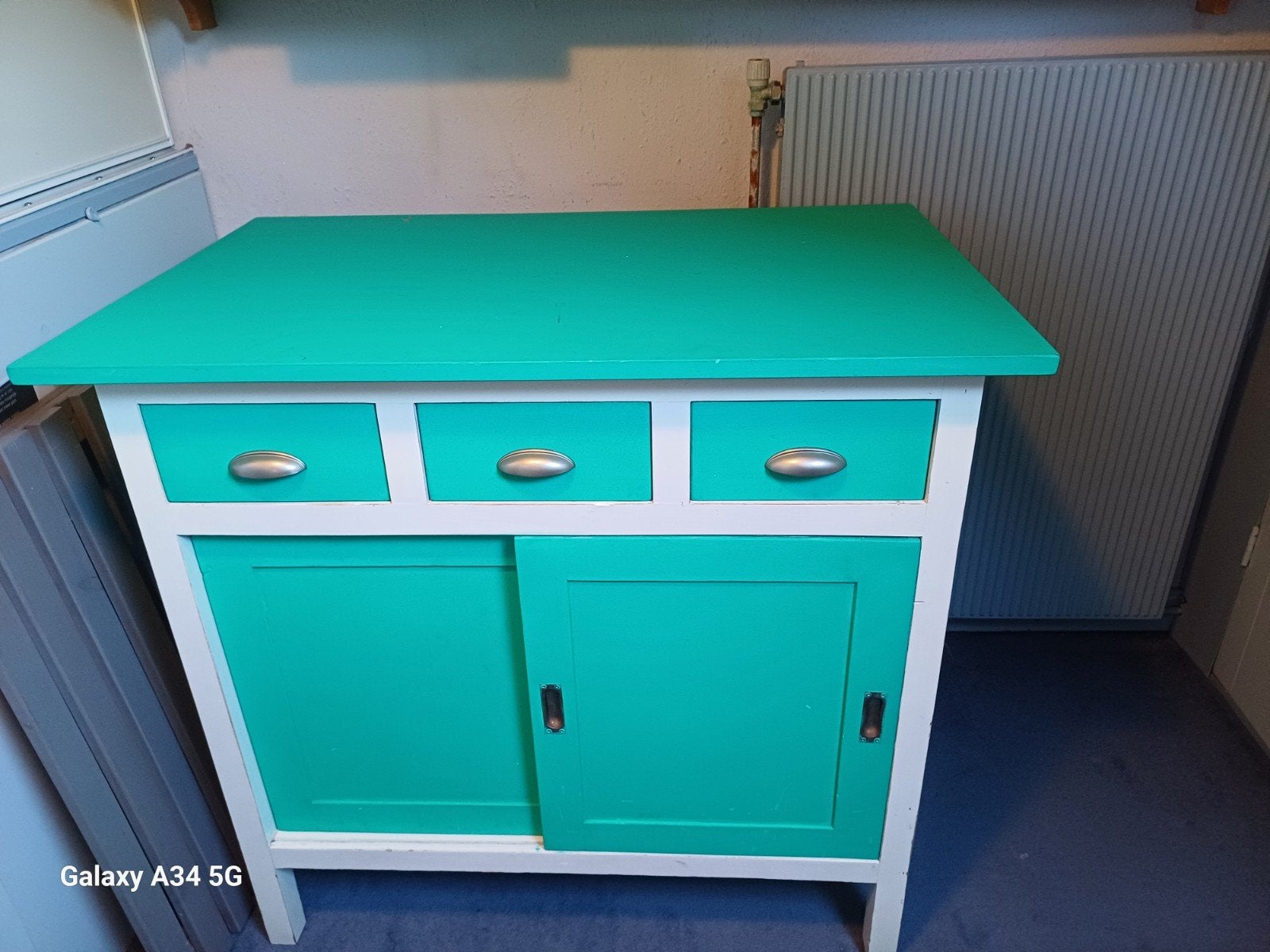 Leuke baby commode met lades en schuifdeuren, Ophalen, Gebruikt, 50 tot 70 cm, 75 tot 100 cm