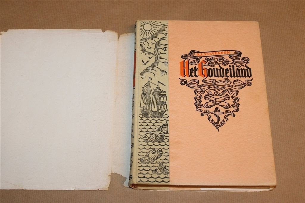 Het Goudeiland — Stevenson, Pieter Kuhn 1946, Ophalen of Verzenden, Gelezen