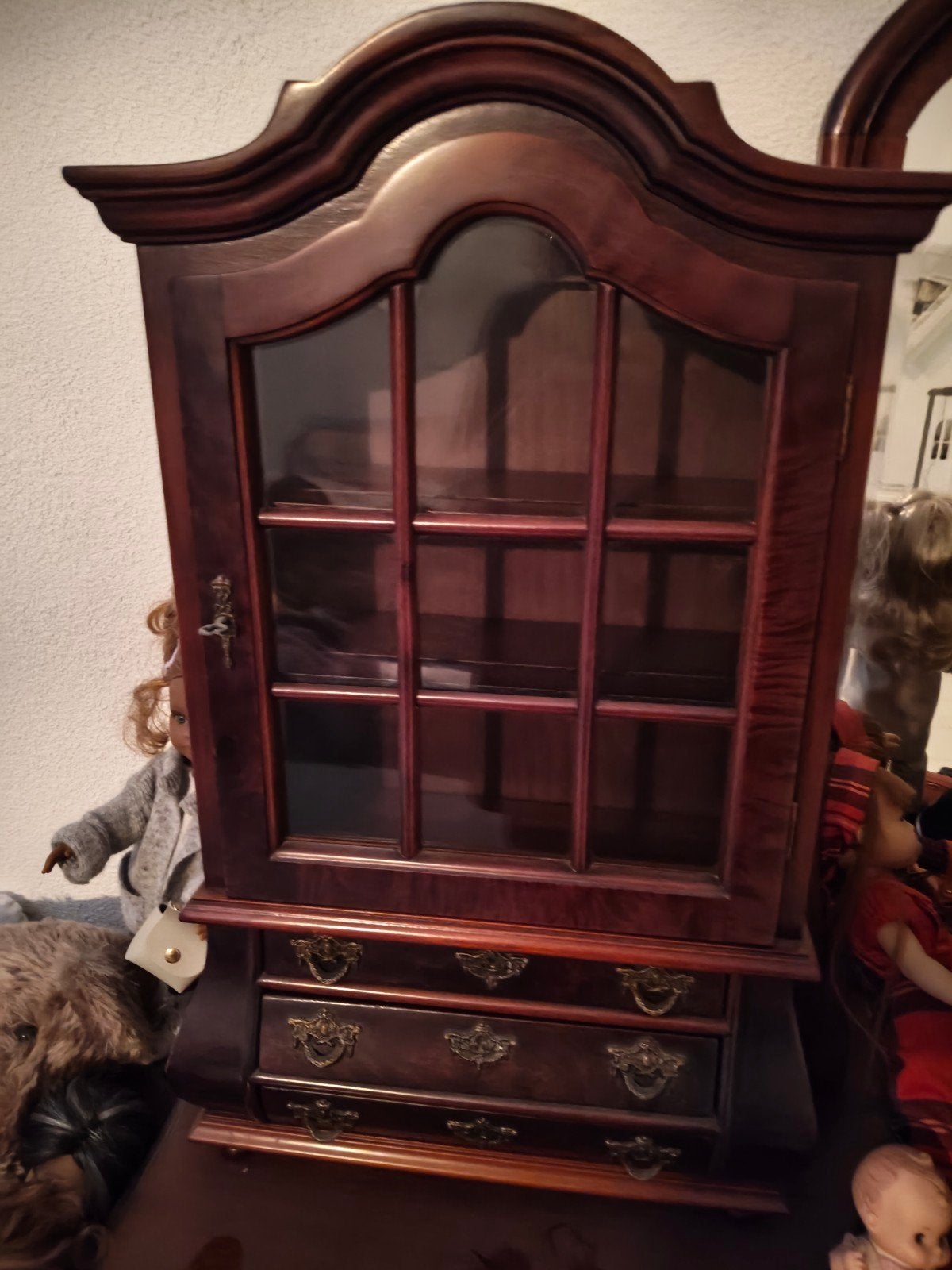 Miniatuur kabinet noten, Ophalen, Zilver