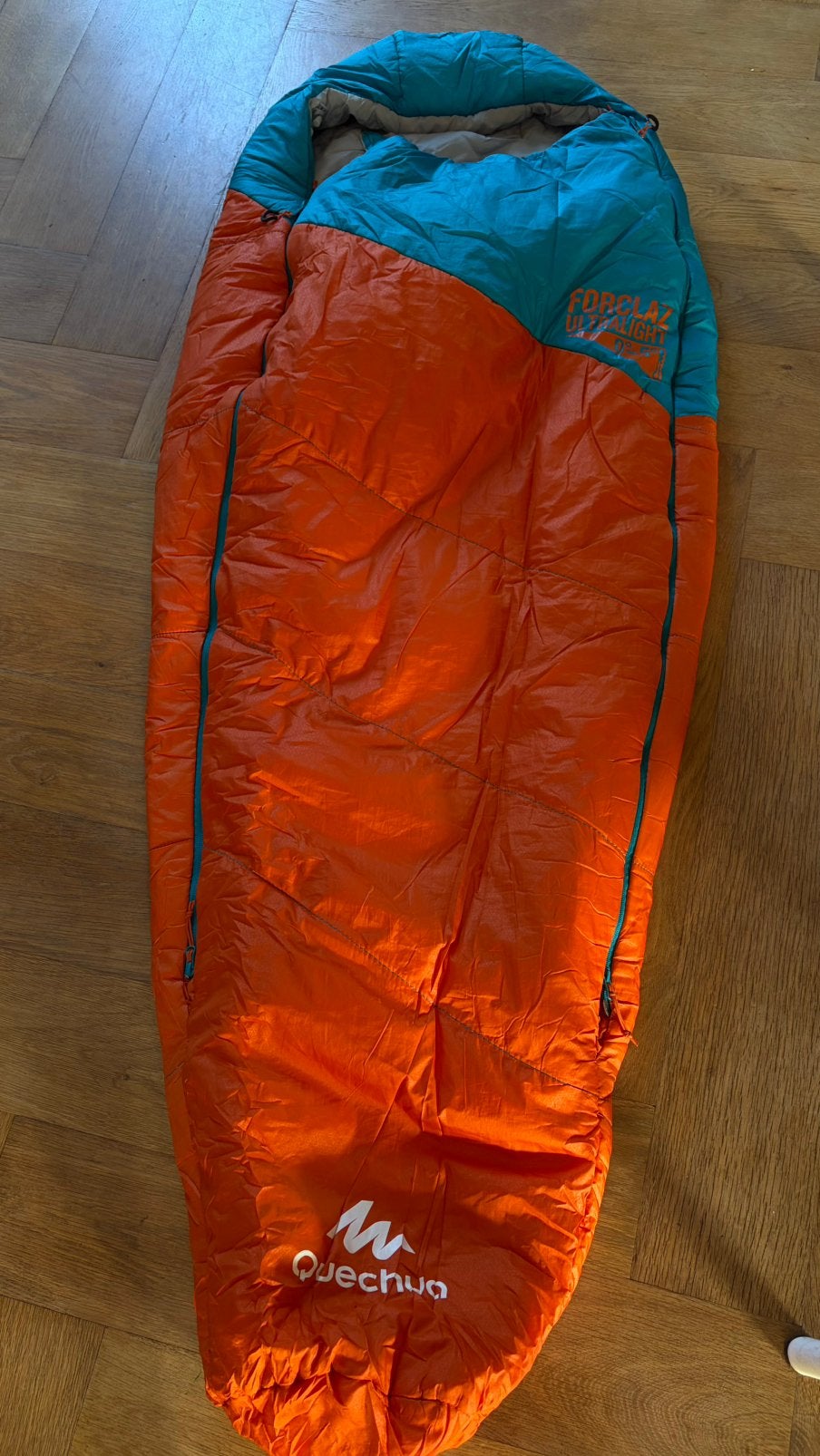 Slaapzak Quechua junior max 140 cm, Ophalen, Zo goed als nieuw