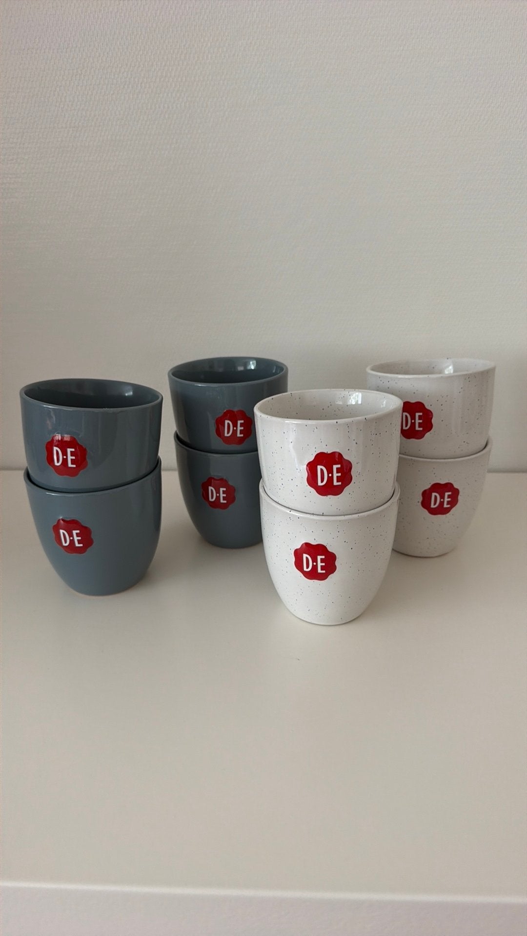 DE koffie mokken 8x, Ophalen, Nieuw, Klassiek, Mok
