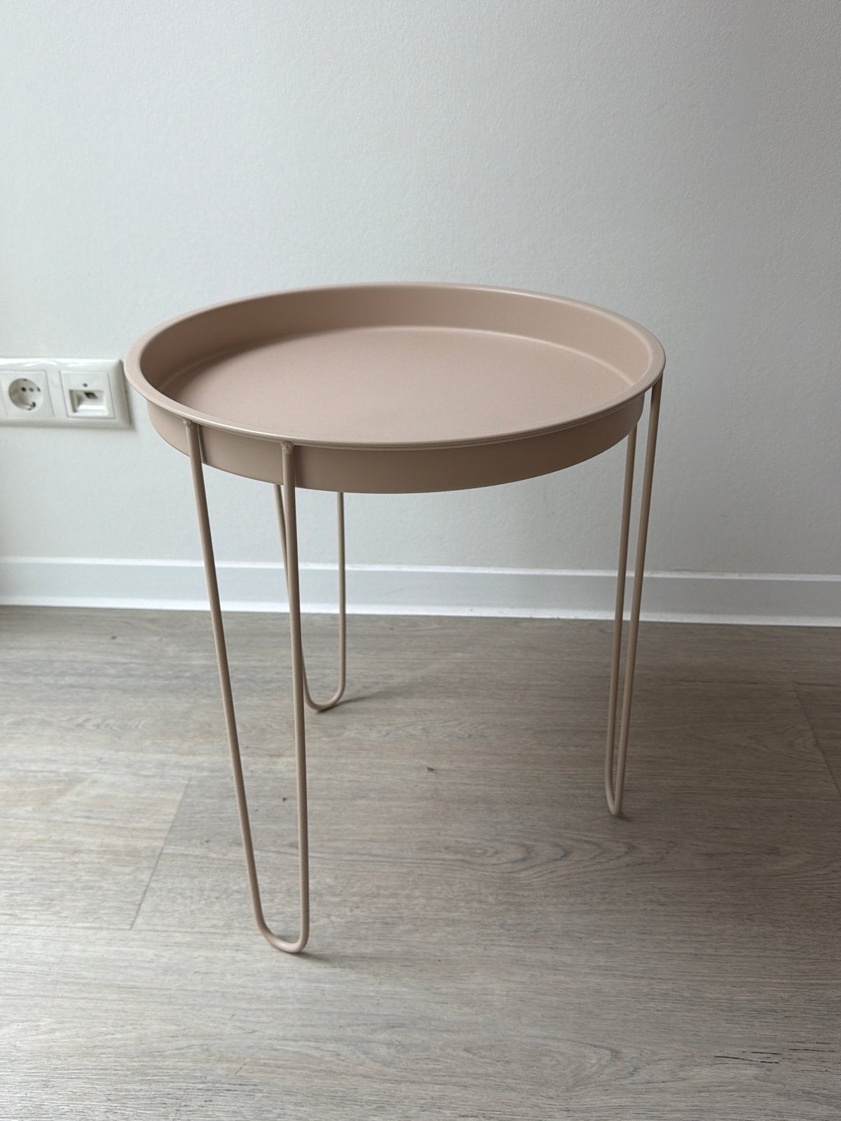 Ronde bijzettafel - 40 cm diameter, 46 cm hoog, Huis en Inrichting, Tafels | Bijzettafels, Minder dan 55 cm, Metaal of Aluminium