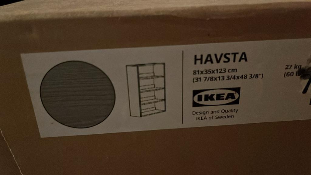 Ikea Havsta open kast grijs Nieuw! Zie kleur op de foto., Ophalen, Nieuw