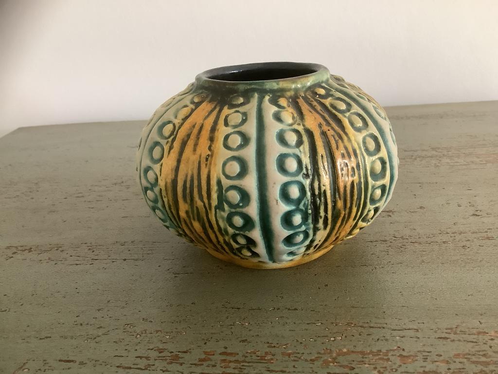 Jasba Pompoen Vaas - Gemerkt, Antiek en Kunst, Ophalen of Verzenden
