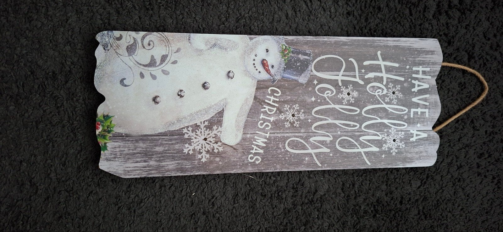 kerst wandbord, Ophalen