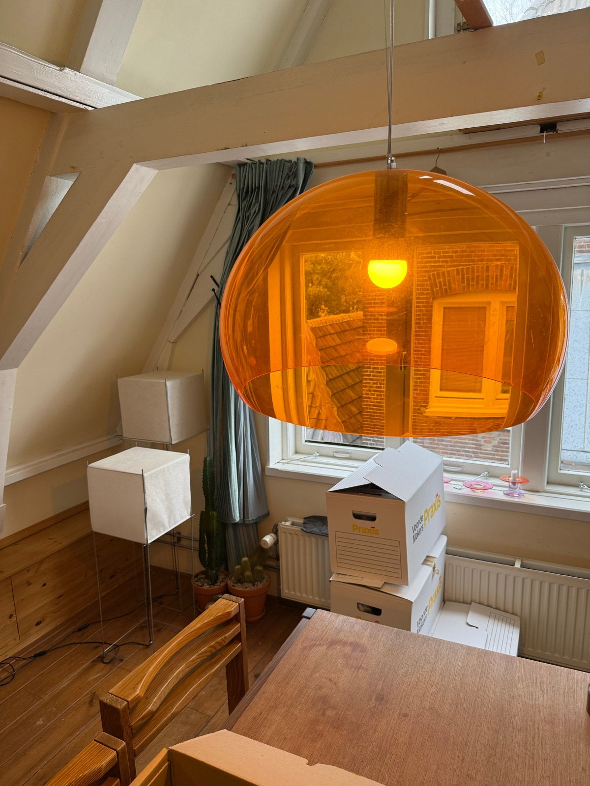 Kartell FL/Y hanglamp, Ophalen, Gebruikt, Kunststof, E27 (groot)