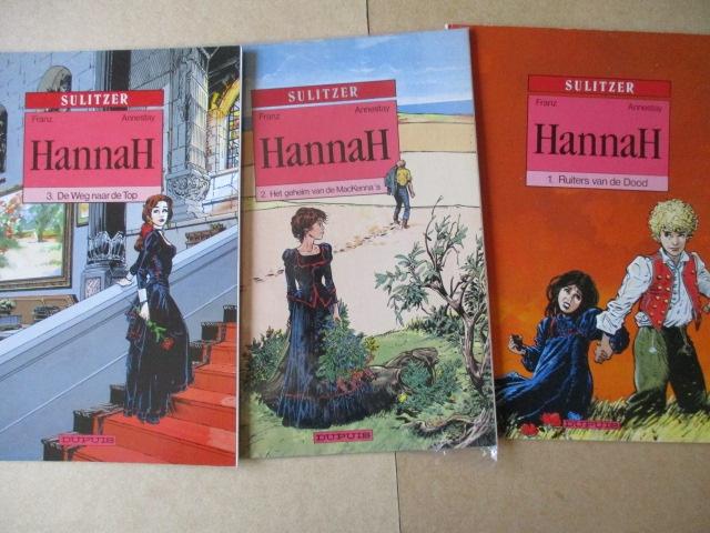 w0132 hannah 1 t/m 3, Meerdere stripboeken, Ophalen, Gelezen