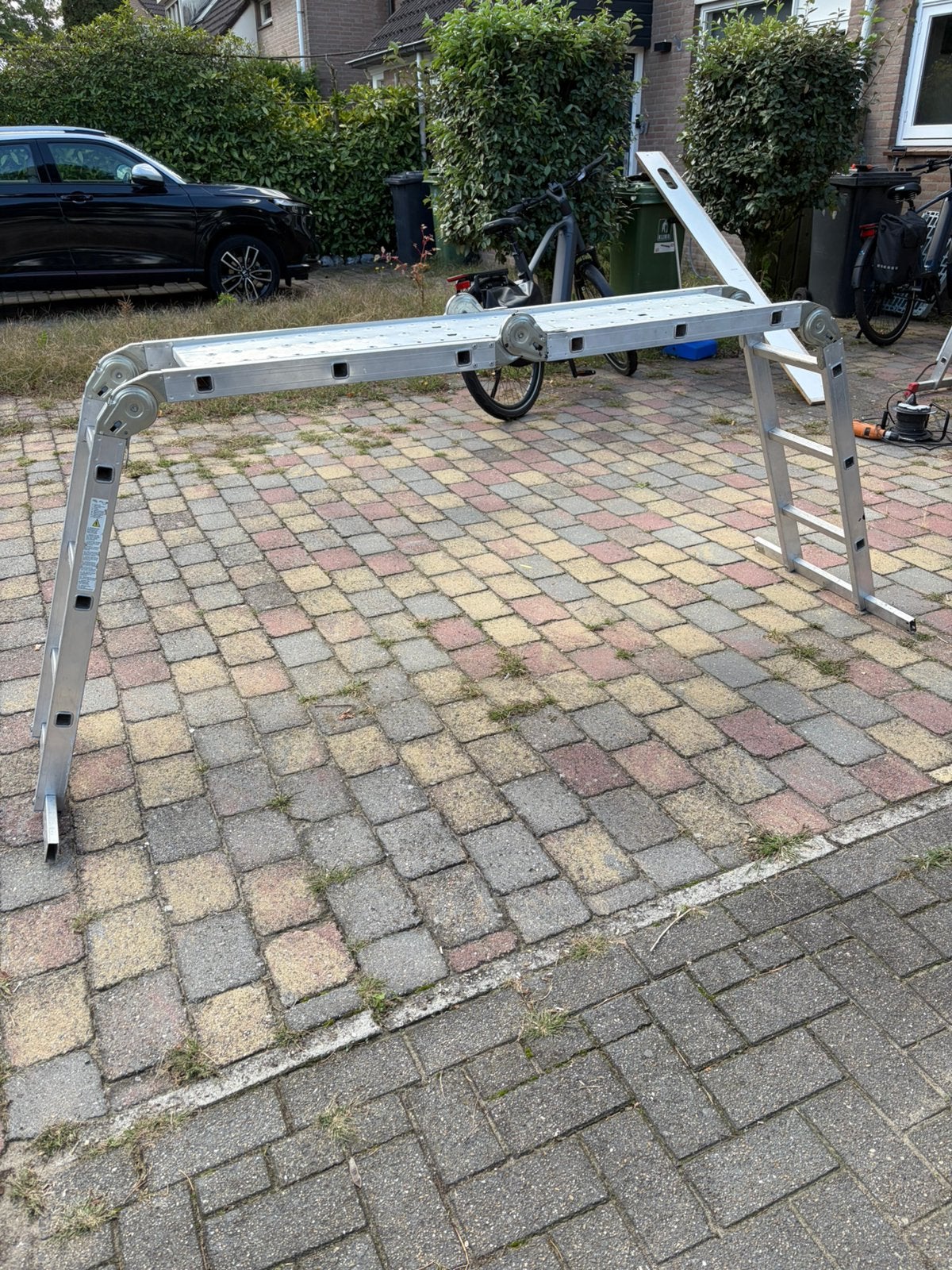 Vouwtrap met loopplanken, Ophalen, Gebruikt, Ladder, Opvouwbaar of Inschuifbaar