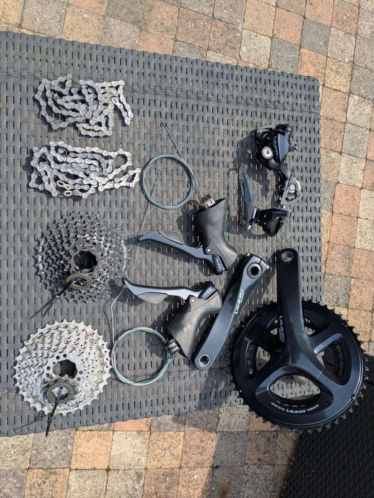 Shimano Sora R3000 Groepset, Fietsen en Brommers, Fietsonderdelen, Ophalen of Verzenden, Racefiets, Derailleur of Ketting, Shimano