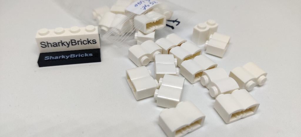 Lego Palisade Brick 1x2 Wit per 25 stuks (Nieuw), Lego Systems A/S, Overige thema's, Lego, Aastvej 1 7190 Billund Denemarken