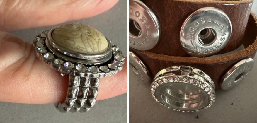 “Noosa” look a like ring en/of medallion zonder chunk !, Ophalen of Verzenden, Zo goed als nieuw