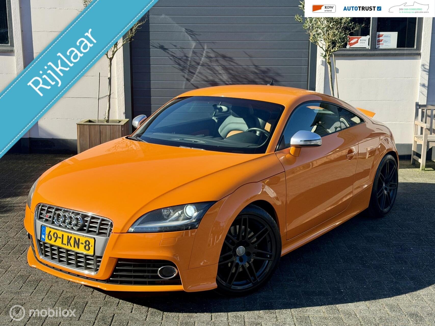 Audi TT 272PK TTS|RIJKLAAR|NL AUTO!|LEER|BOSE|XENON|GARANTY!, Auto's, Audi, Euro 5, TT, Gebruikt, Zwart