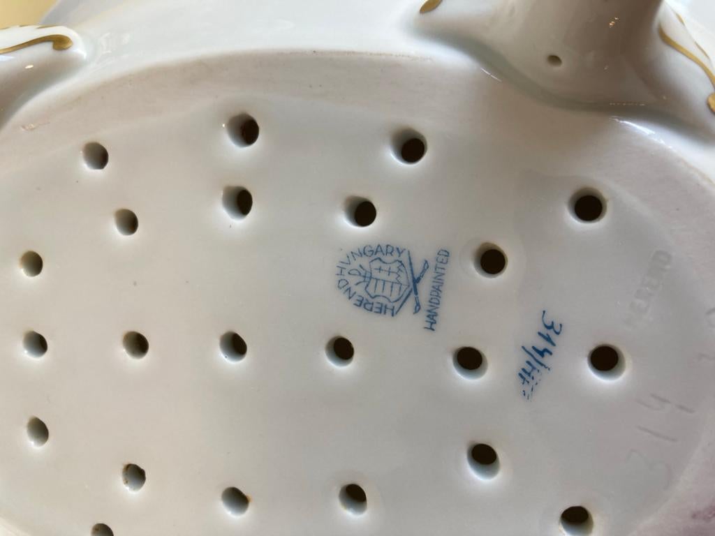 Herend Hongaarse handgeschilderde porseleinen schaal, Ophalen of Verzenden