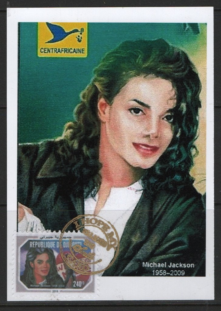 V11) postkaart MICHAEL JACKSON, Postzegels en Munten, Verzenden, Gestempeld, Noord-Amerika