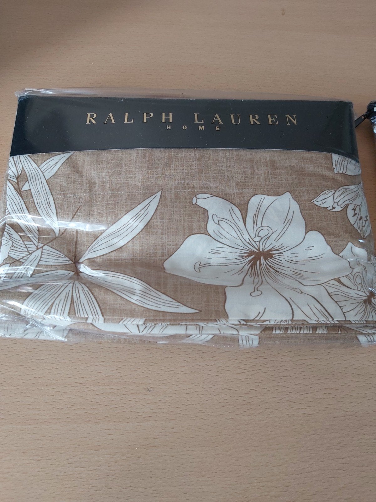 Ralph Lauren bovenlaken  270 X 280+2 slopen 65 X 65 nieuw, Huis en Inrichting, Slaapkamer | Beddengoed, Ophalen, Bruin, Beddengoedset