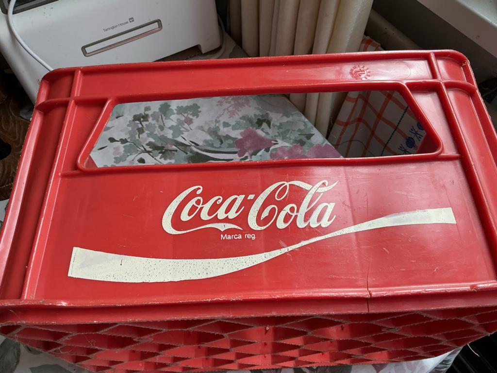 Vintage Coca-Cola Flessenkrat - Rood Plastic, Ophalen of Verzenden, Gebruikt