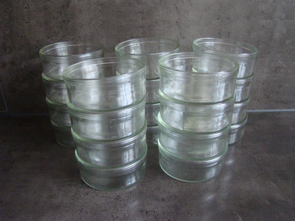 16 glaasjes / schaaltjes / kommetjes  recht model, Glas of Glazen, Gebruikt, Ophalen of Verzenden, Glas