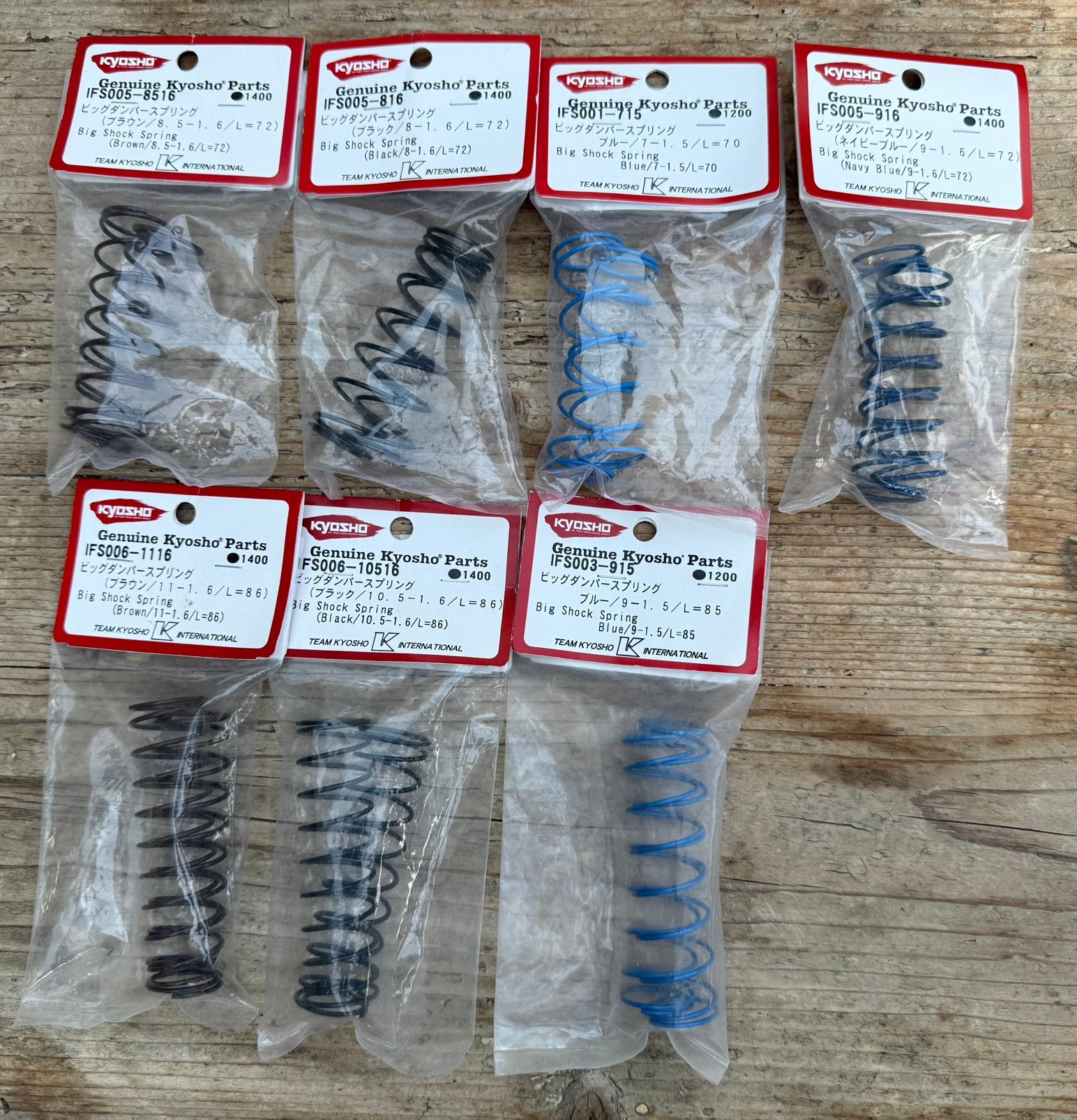 Kyosho 1/8 div springs sets off road., Auto offroad, Ophalen of Verzenden, Zo goed als nieuw, Nitro