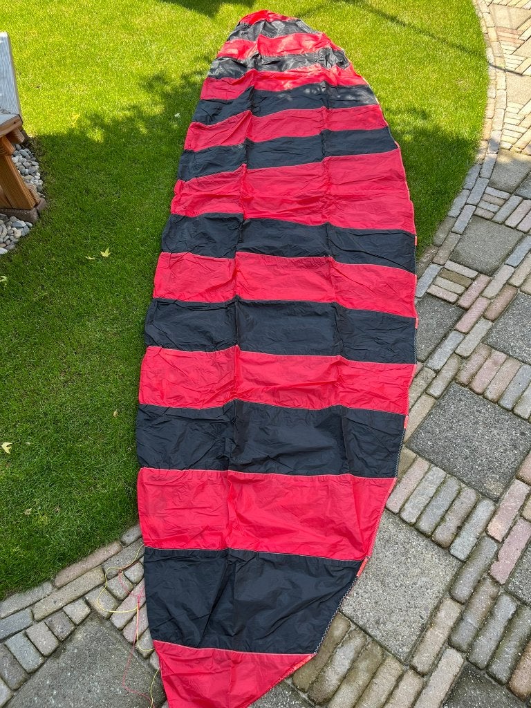 Matrasvlieger (390 x 105 cm) tweelijns, Ophalen of Verzenden, Gebruikt, Tweelijns, Vlieger