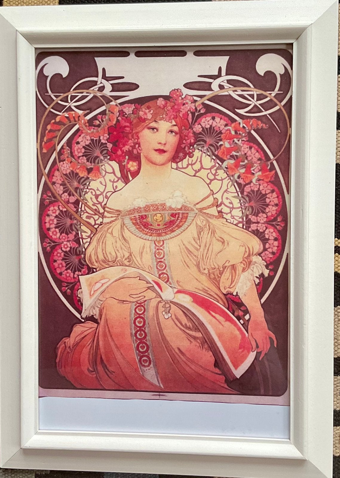 Mucha print, ingelijst, Antiek en Kunst, Kunst | Litho's en Zeefdrukken, Ophalen of Verzenden