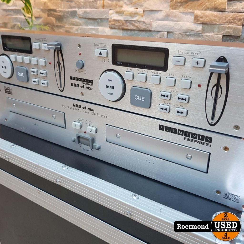 DAP Audio 600-D MKII  CD/Mediaspeler (incl. Flightcase), Audio Technica, Gebruikt, Support@audiotechnica.com, 1221 Commerce Drive, Stow, OH 44224
USA