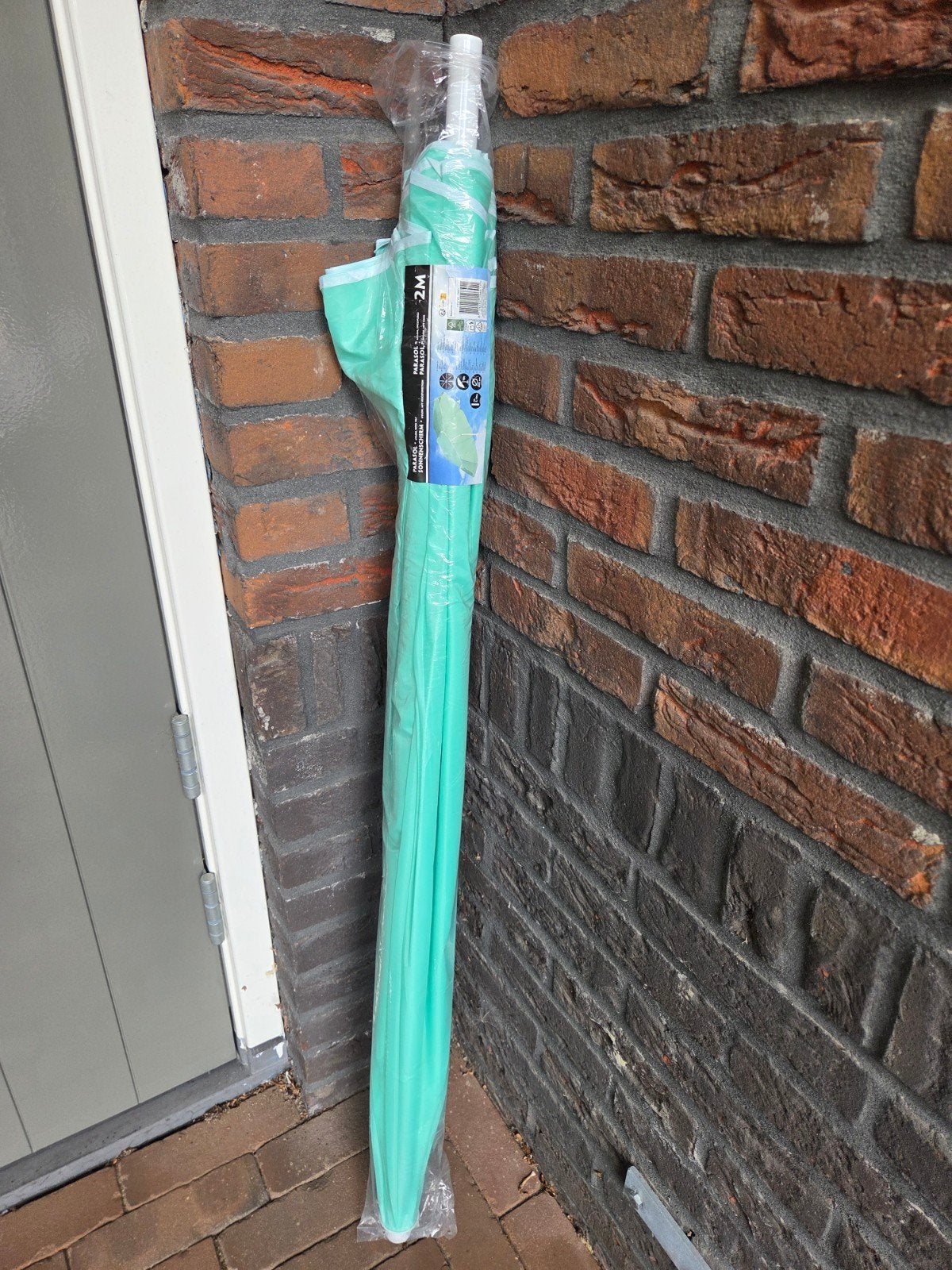 Parasol Nieuw, Tuin en Terras, Parasols, Ophalen, Nieuw, 1 tot 2 meter, Strandparasol