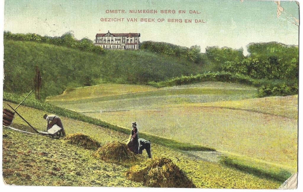Berg en Dal, Gezicht van Beek op Berg en Dal. Opruimingsk., Verzenden, Voor 1920, Gelopen, Gelderland