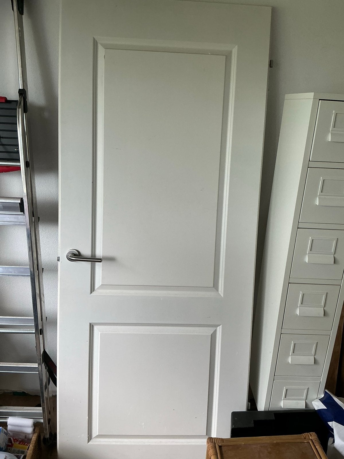Cando Binnendeur Opdek Boardpaneel - Wit 200x83, Doe-het-zelf en Verbouw, Deuren en Horren, Ophalen, Gebruikt, 80 tot 100 cm, Binnendeur