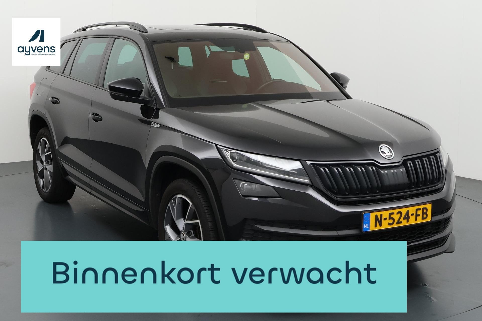 Skoda Kodiaq 1.5 TSI Sportline Business Ruime gezins-SUV met, Auto's, 4 cilinders, 150 pk, Zwart, Origineel Nederlands