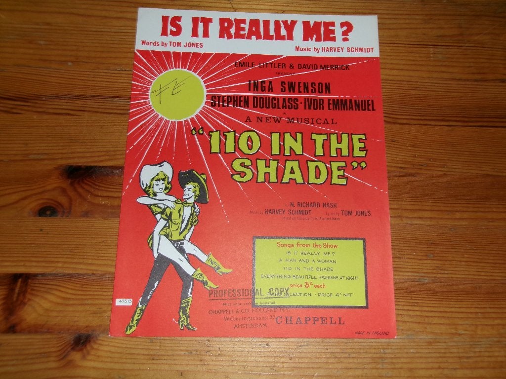 Is it really me - Harvey Schmidt / Tom Jones, Muziek en Instrumenten, Gebruikt, Gitaar, Ophalen of Verzenden, Artiest of Componist
