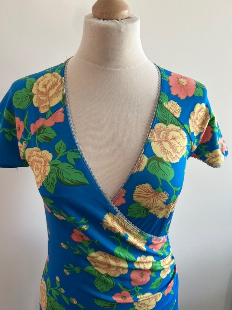 King Louie maat S blauwe crossdress 517, Blauw, Ophalen of Verzenden, Zo goed als nieuw, Knielengte