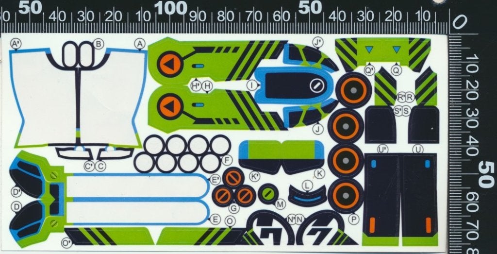 Sticker: Modelbouw Decals, Verzamelen, Verzenden, Zo goed als nieuw, Bedrijf of Vereniging