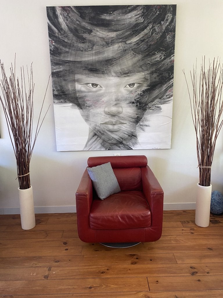 Groot formaat acryl schilderij modern/artistiek 158x139 cm, Ophalen