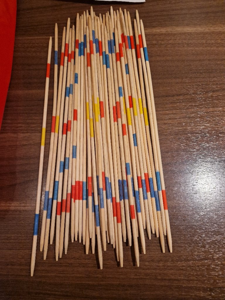 Houten Mikado Spel, Vijf spelers of meer, Ophalen of Verzenden, Zo goed als nieuw