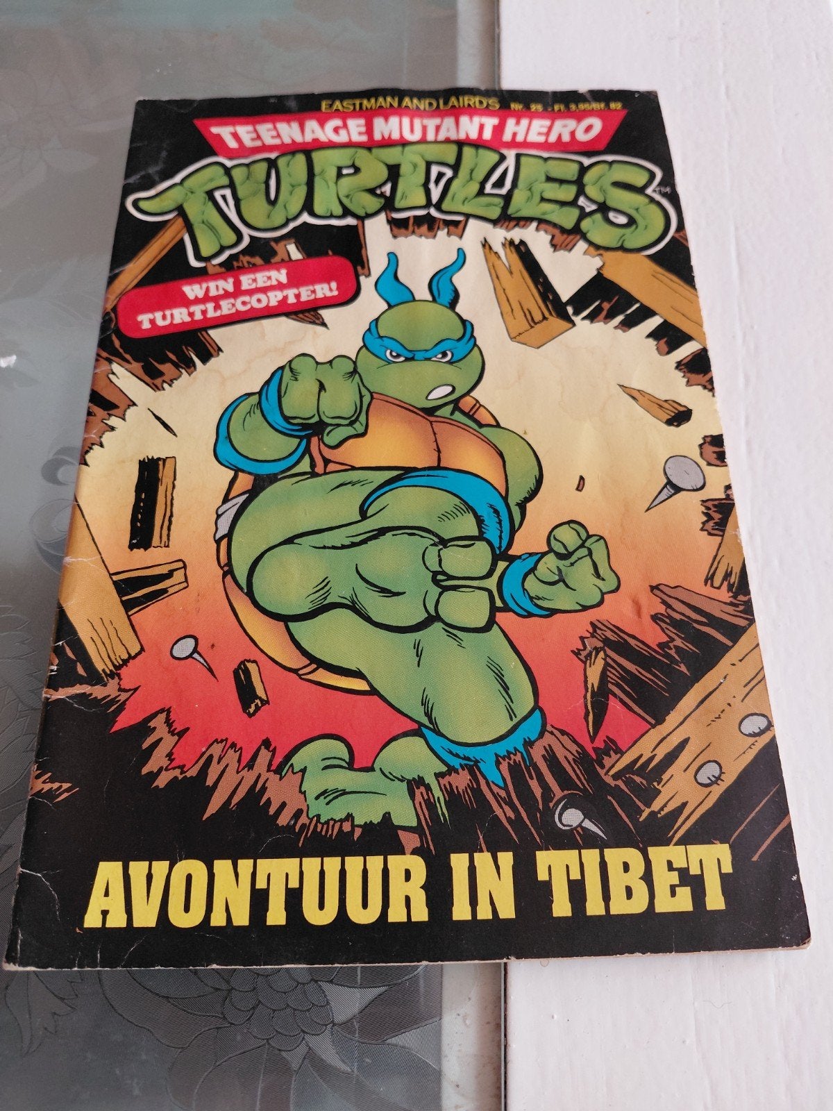 Teenage mutant hero turtles nummer 25 Junior Press 1992, Europa, Ophalen of Verzenden, Junior Press, Gelezen