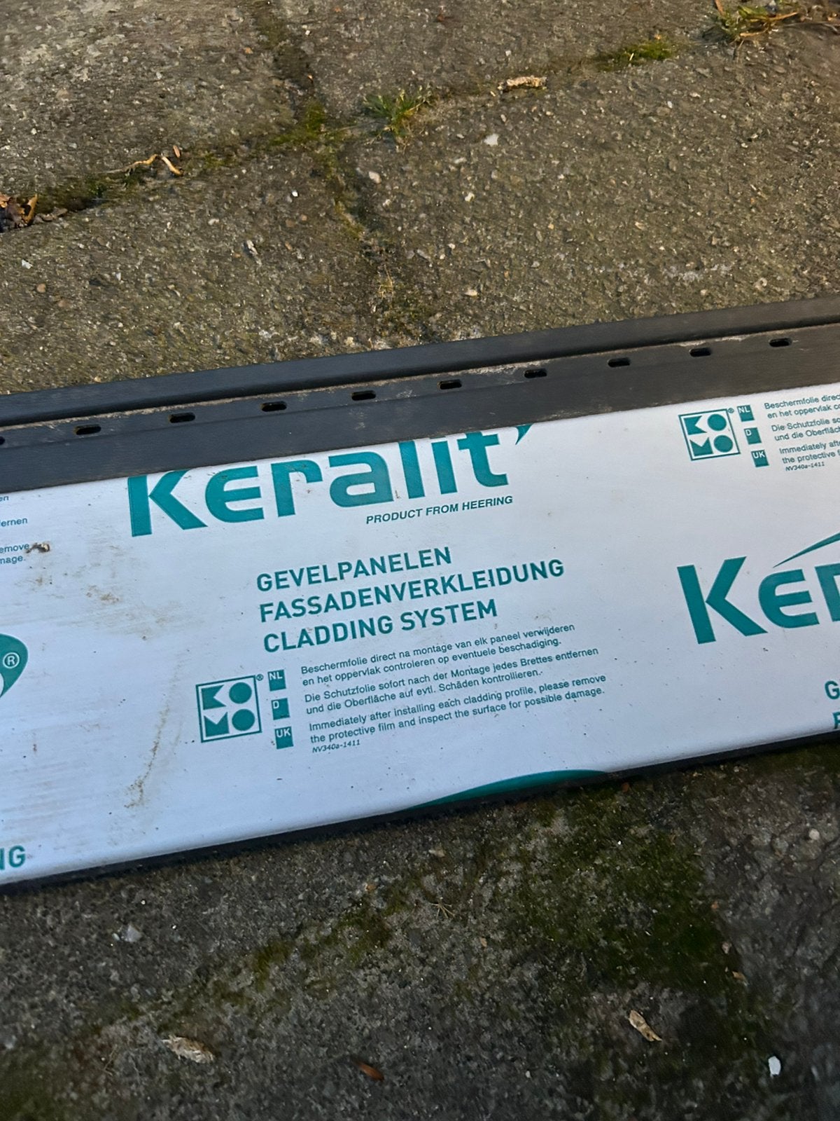 Keralit antraciet 9m, Doe-het-zelf en Verbouw, Platen en Panelen, Ophalen, Zo goed als nieuw