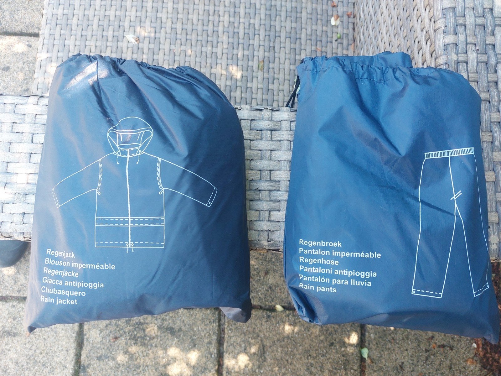 Regenpak jas en broek maat M, Ophalen of Verzenden, Zo goed als nieuw, Regenpak, Heren